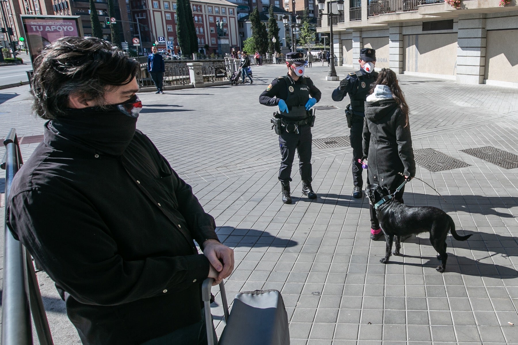 Así están las calles de la ciudad en otra jornada de cuarentena por la crisis del coronavirus