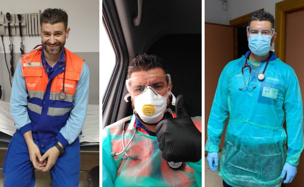 Fernando Estévez, en acción durante la pandemia. 