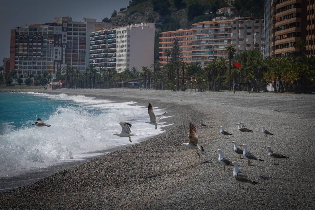 Inéditas estampas en este Sábado Santo en el litoral granadino