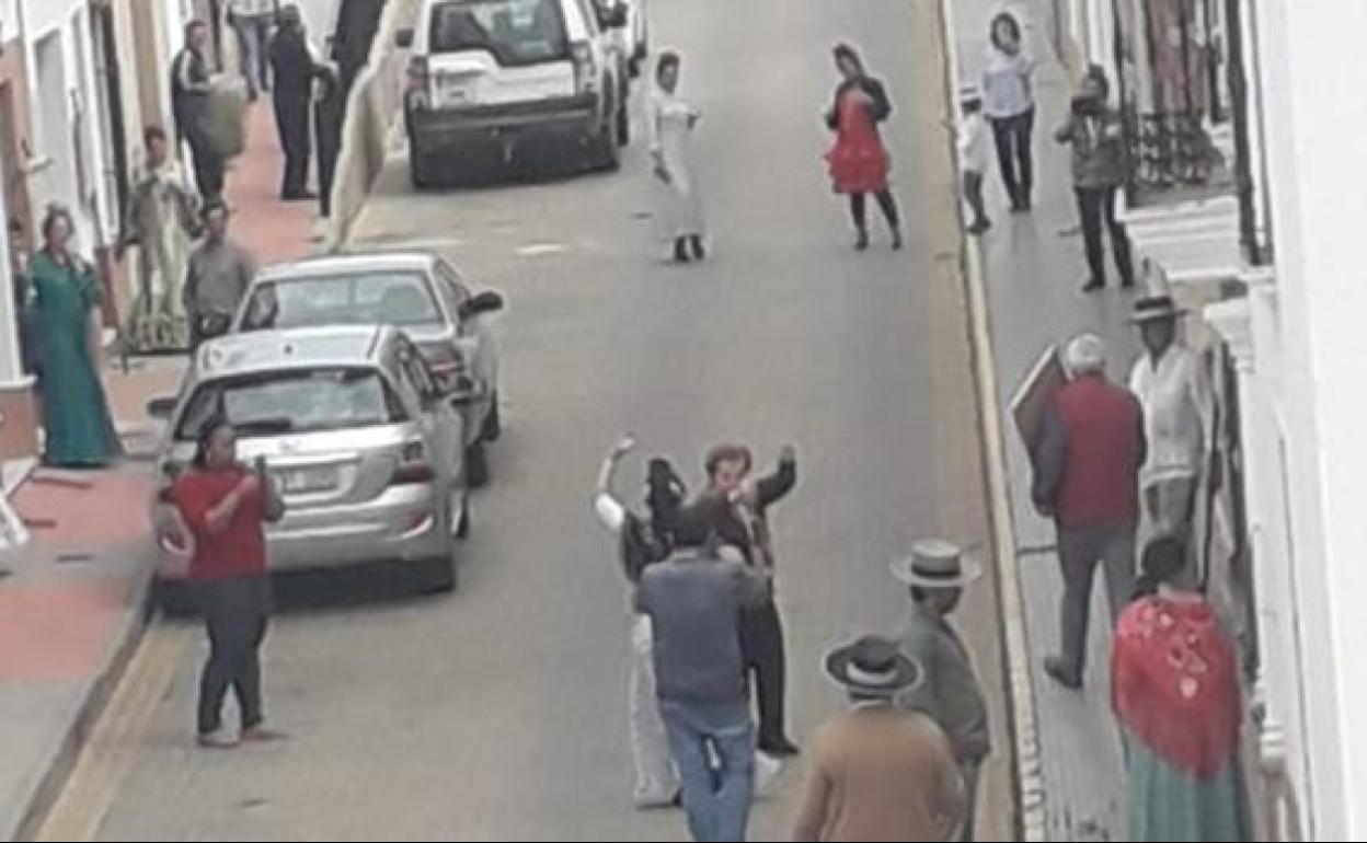 Romería en Villanueva de los Castillejos en confinamiento.