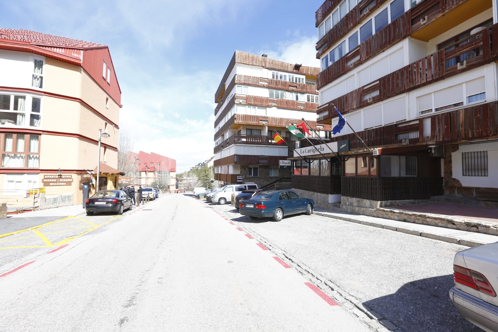 El aspecto de la zona dista mucho de ser el habitual. Sin embargo, ha recibido varios visitantes inesperados durante el estado de alarma