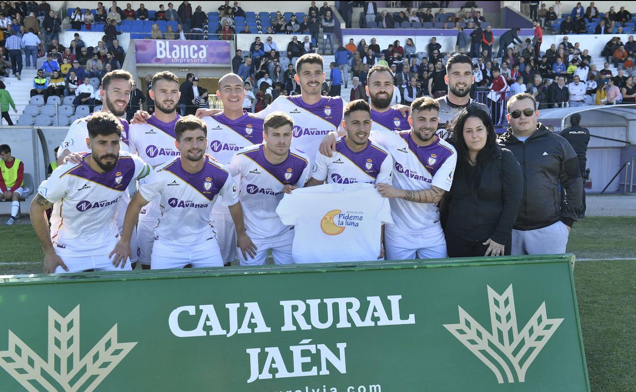 Una de las formaciones del Real Jaén esta temporada. 