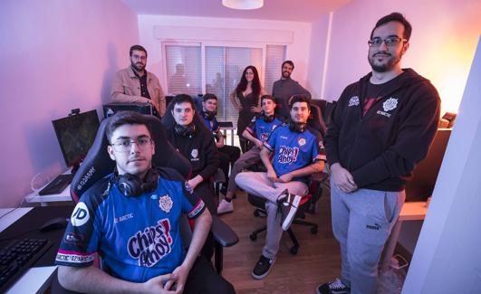 La sala de entrenos.