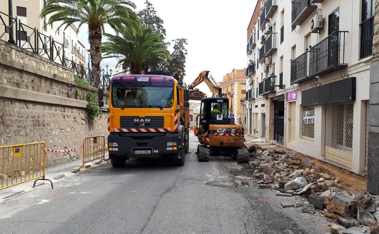 Segundo tramo de la Carrera de Jesús, desde el Camarín a Senda de los Huertos.