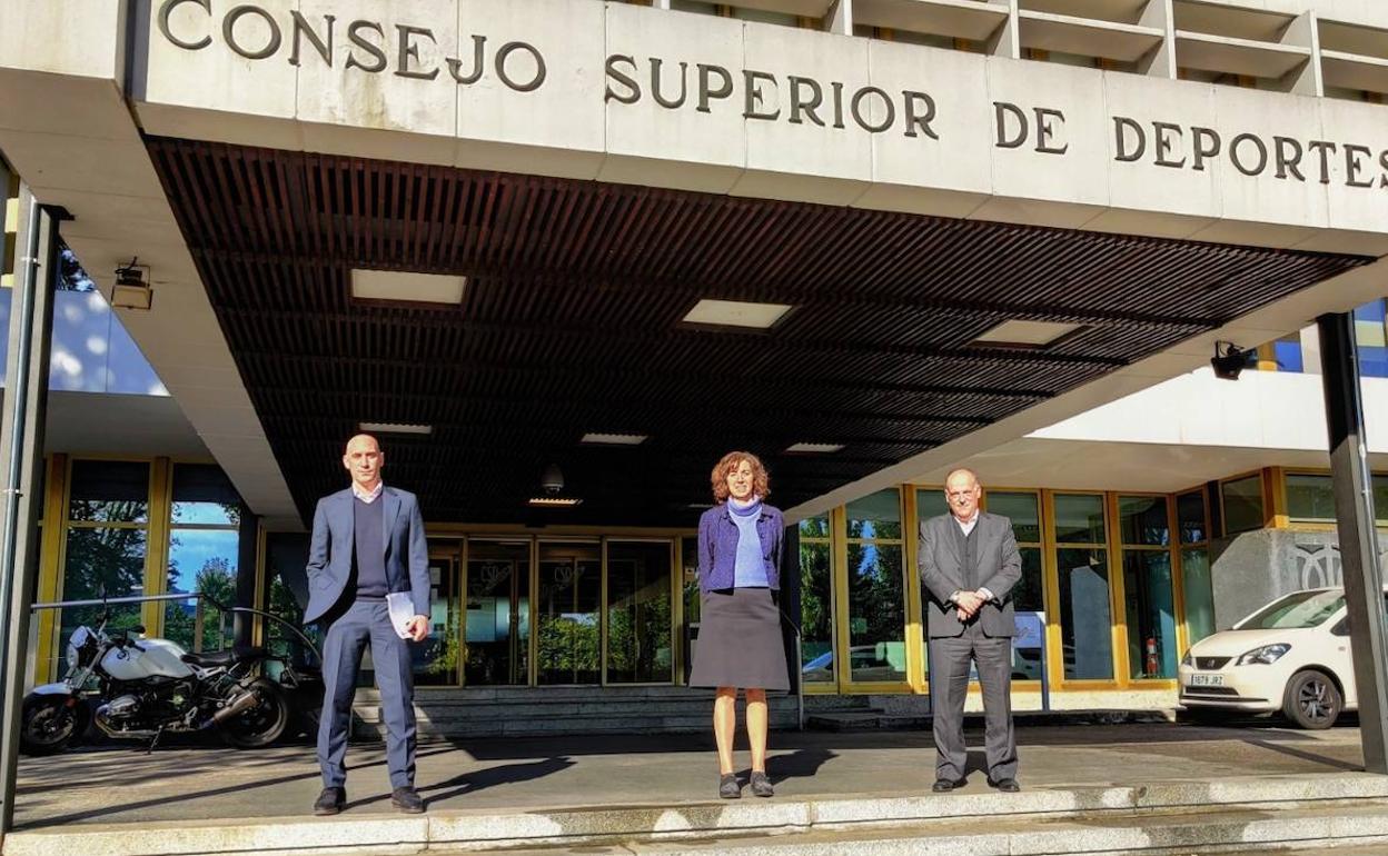 Rubiales, Lozano y Tebas. 