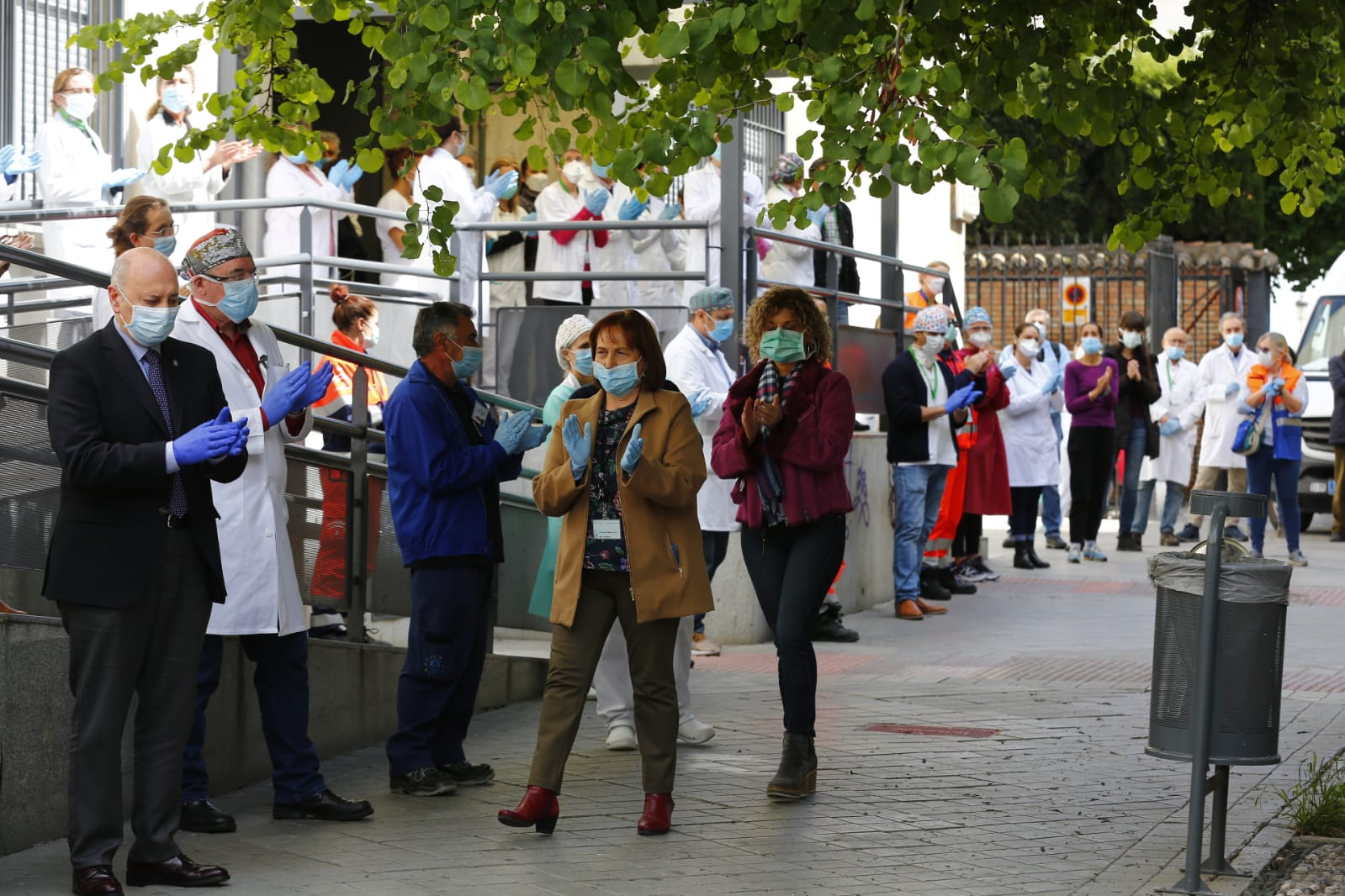 Así ha sido la concentración de las 12 de la tarde en el centro de Gran Capitán de la capital