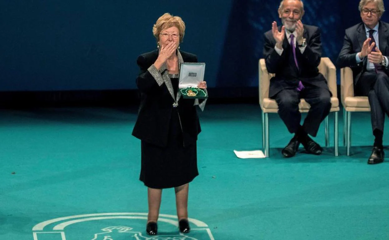 Pilar Palazón recibió la Medalla de Andalucía en 2018. 