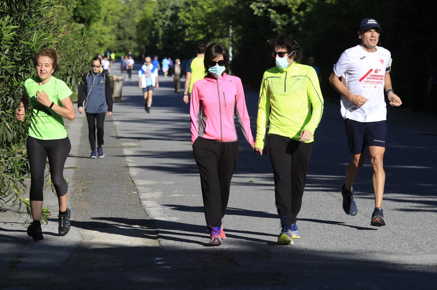 Este sábado ya se permite la actividad deportiva y se está dejando notar (y mucho) por toda la capital