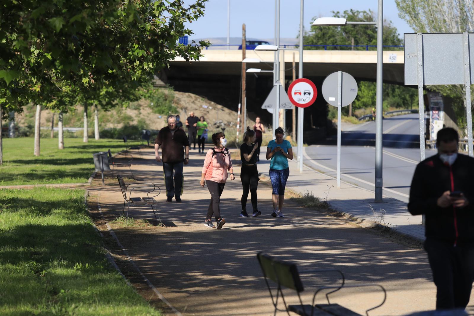 Este sábado ya se permite la actividad deportiva y se está dejando notar (y mucho) por toda la capital