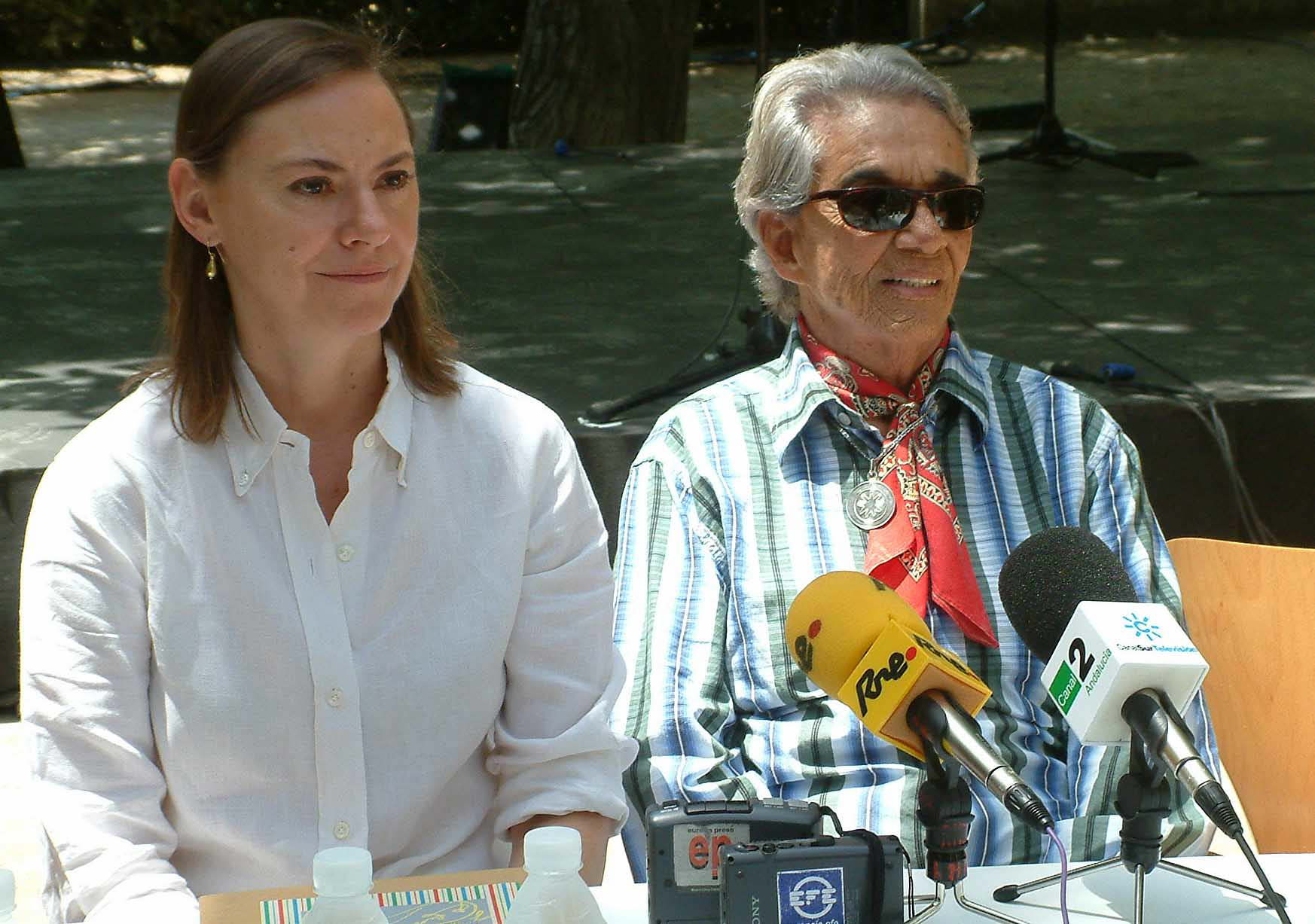 Chavela Vargas estuvo en la Huerta en 2004.