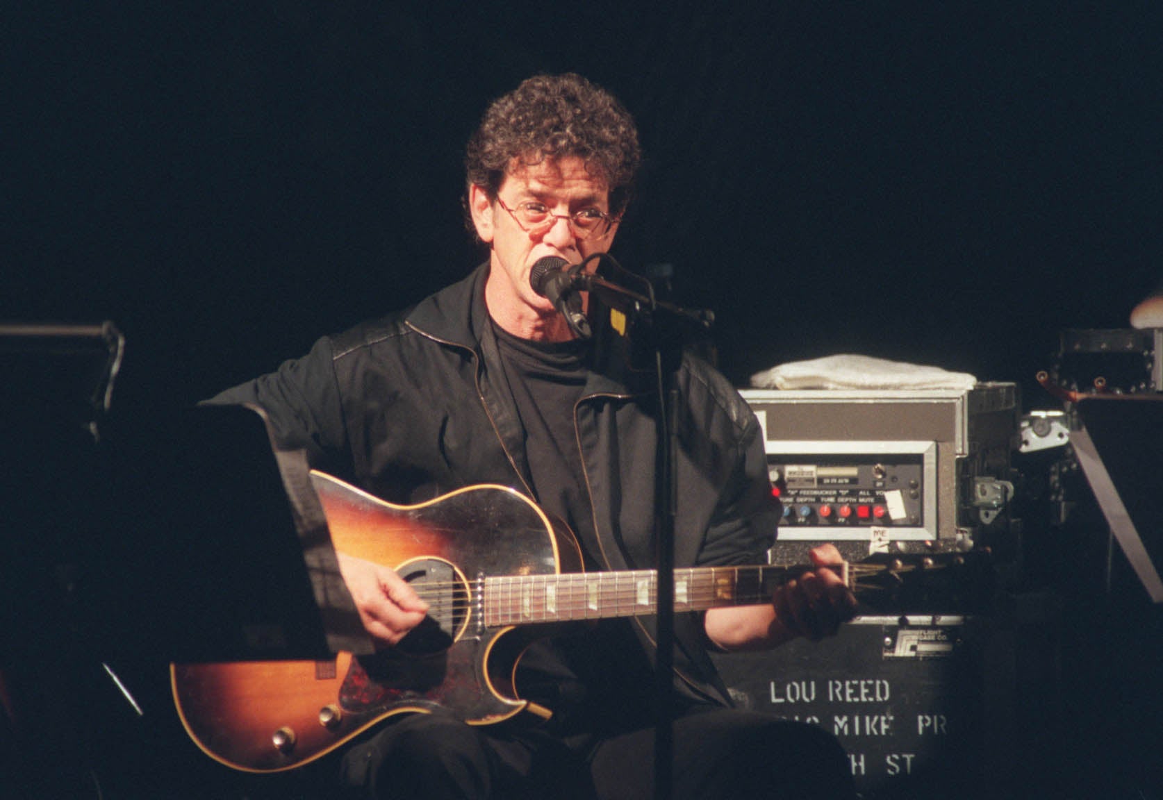 Lou Reed, en el concierto que ofreció en la Huerta en octubre de 1998. 