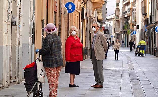 Calles de Granada en estado de alarma. 