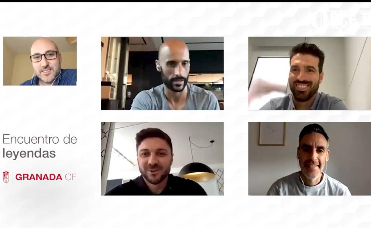 Lucena, Mikel Rico, Siqueira y Abel Gómez charlaron sobre el ascenso. 