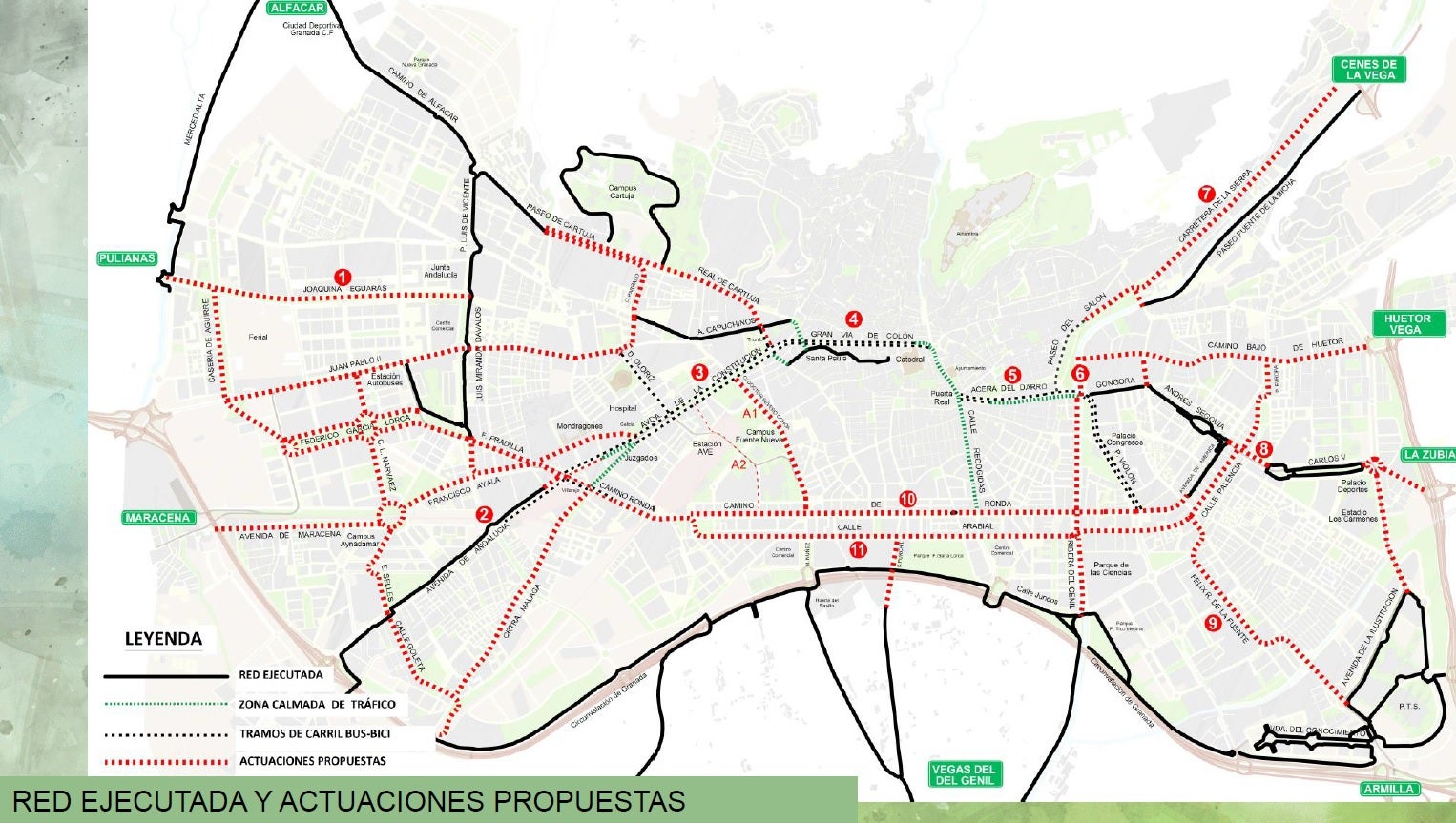 Fotos: Las calles de Granada que verán alterado el tráfico