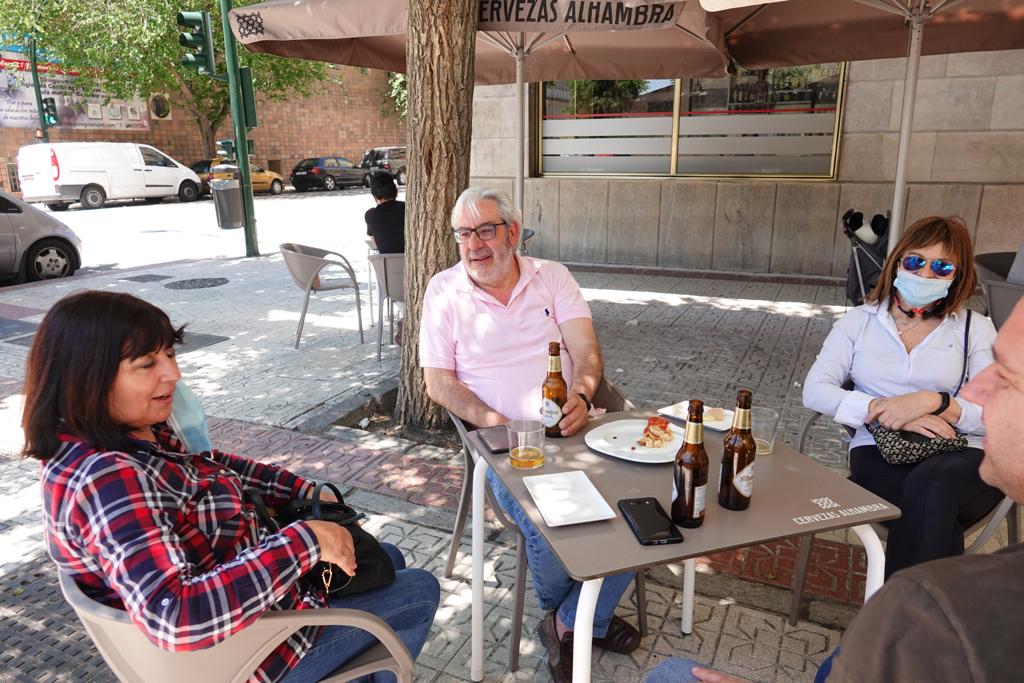 Así respiran las vías de la capittal en la segunda jornada de la nueva etapa de la desescalada.