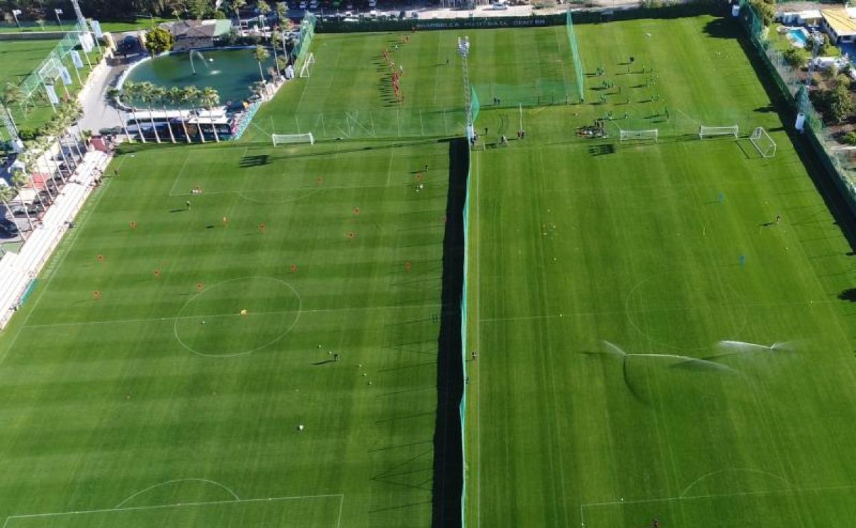 Instalaciones del centro deportivo Marbella Football Center. 