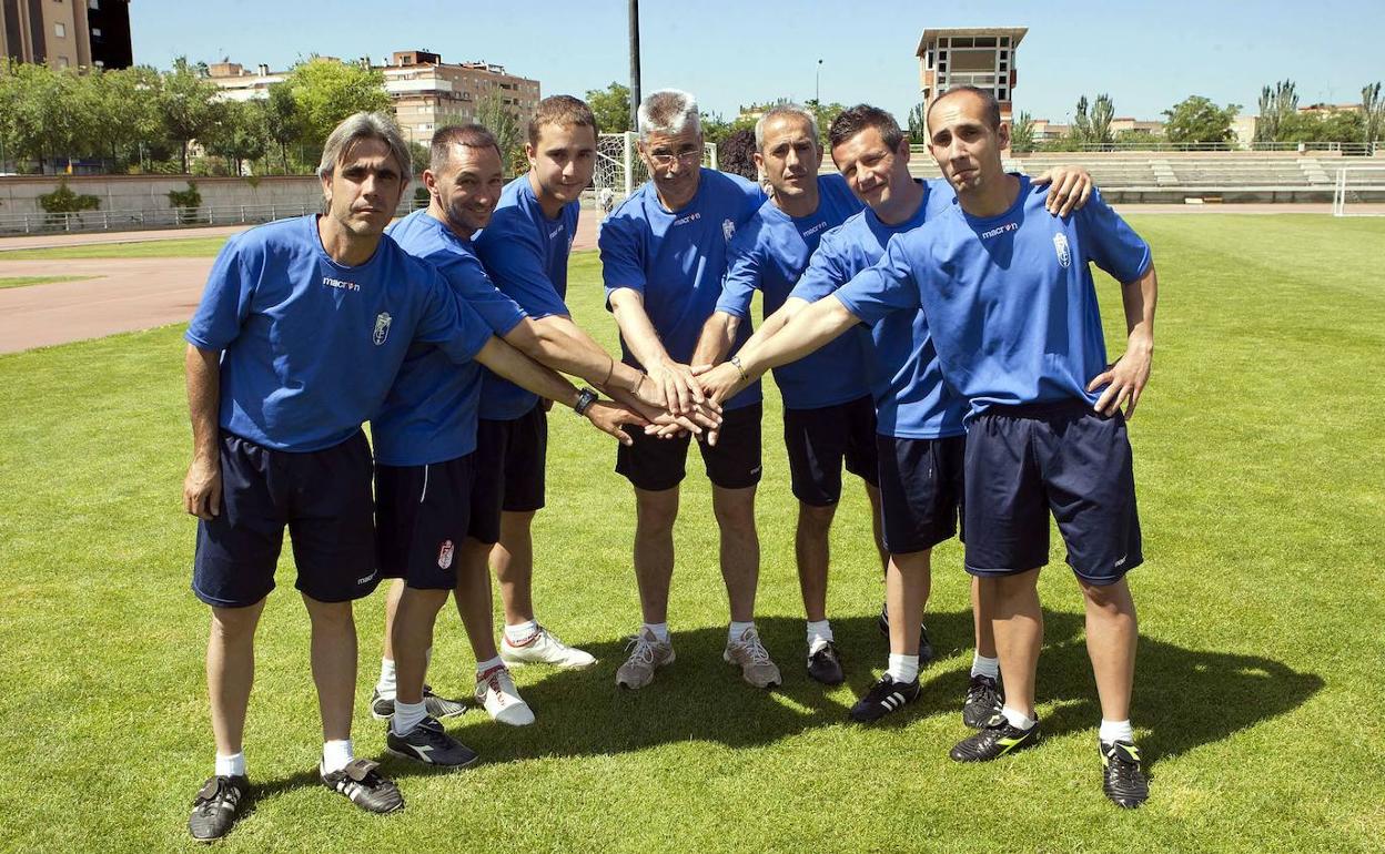 Roberto Cuerva, Antonio Hidalgo, Jesús Pérez, Fabri González, José Alfonso Morcillo, Javier Ávila y Alberto Lara. 