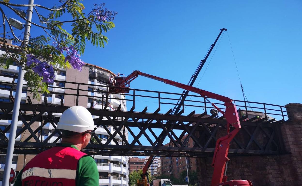 Obras que se realizan en el Cable Inglés. 