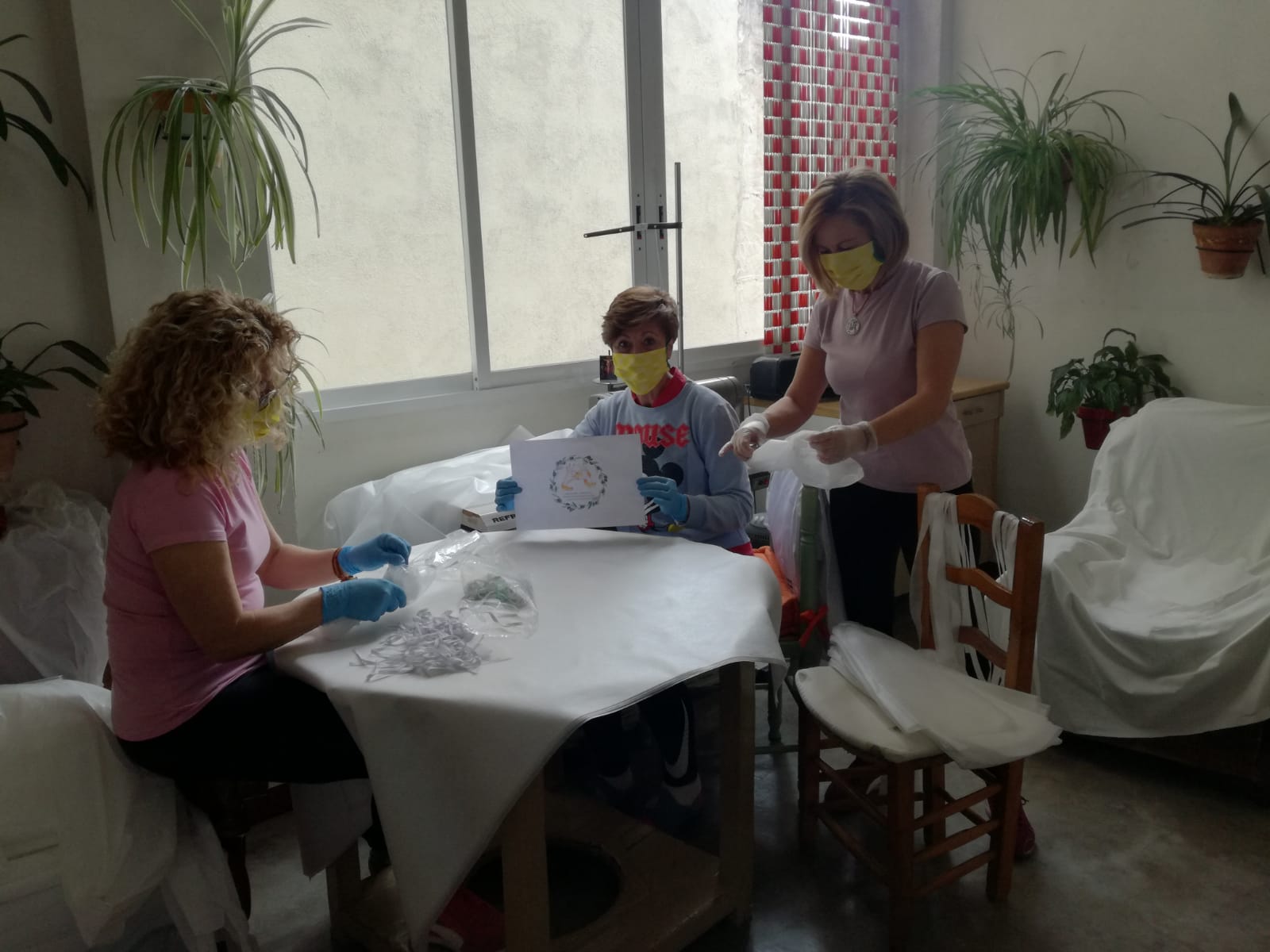 Cientos de mujeres de la provincia han aportado su granito para ayudar en la crisis sanitaria