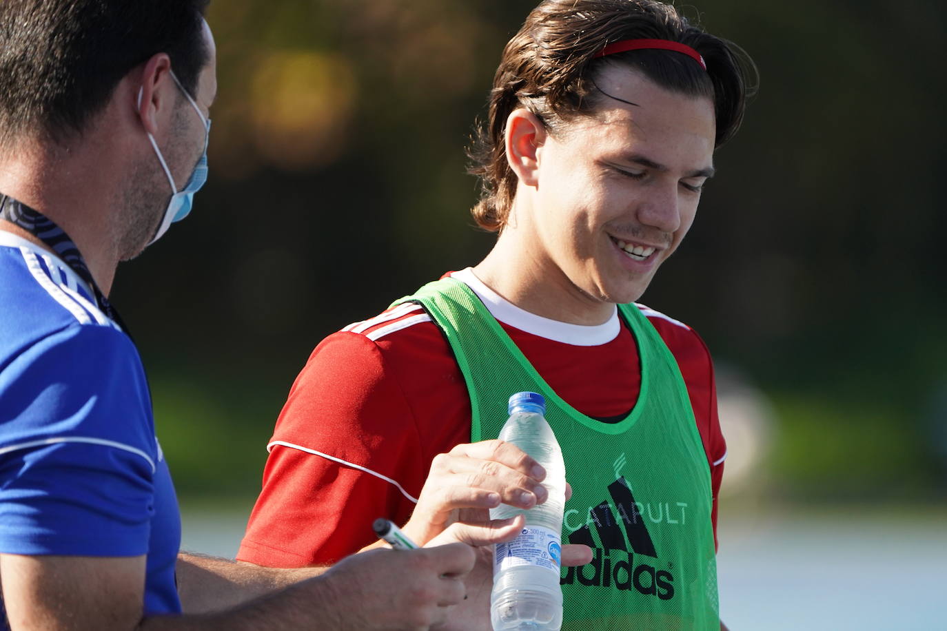 Fotos: El Almería ensaya su estrategia