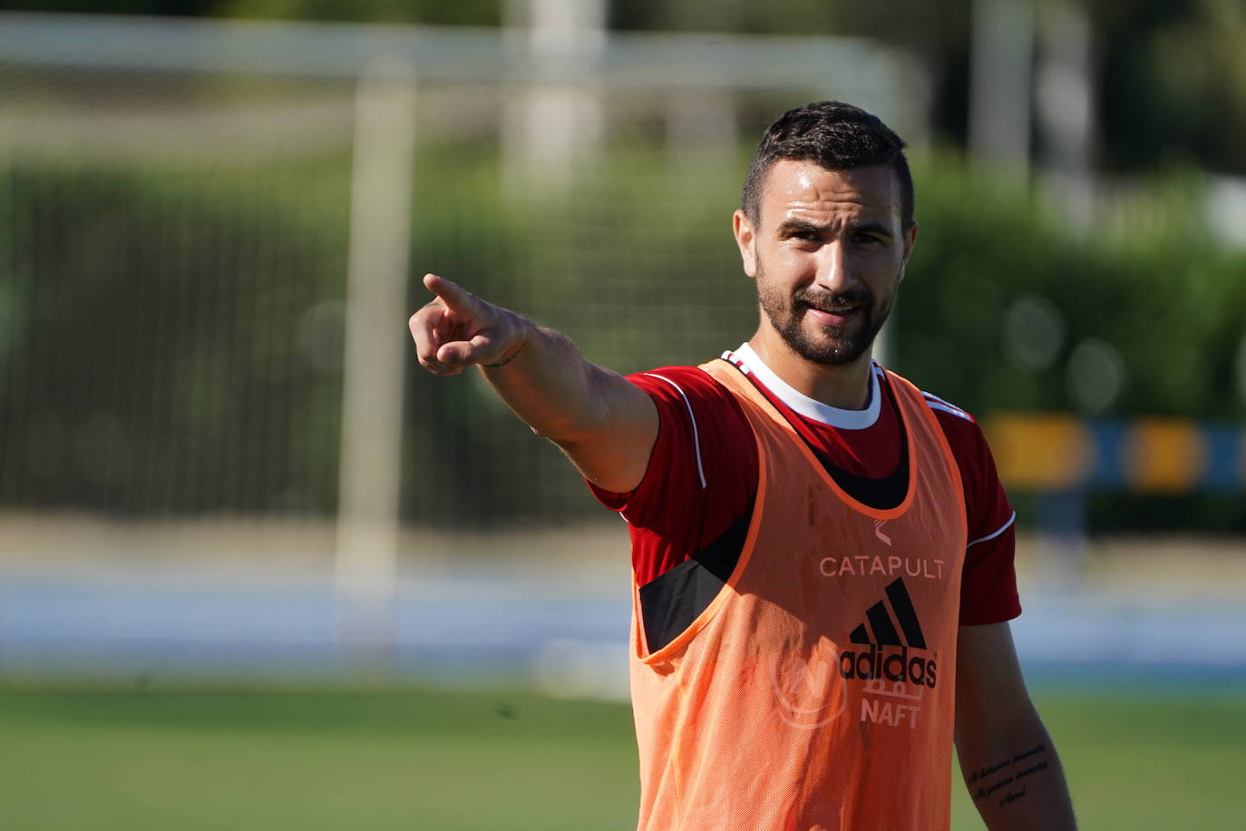 Fotos: El Almería ensaya su estrategia