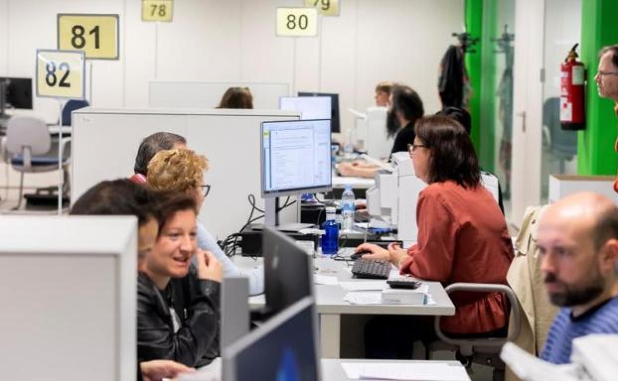 Una oficina de la Agencia Tributaria