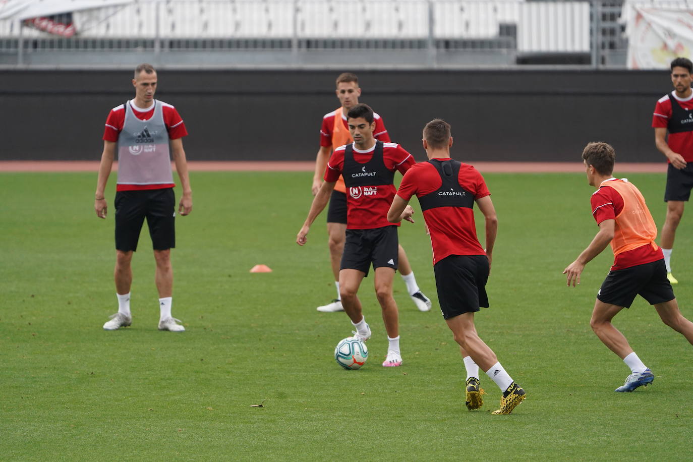 Fotos: El Almería juega un partidillo de entrenamiento