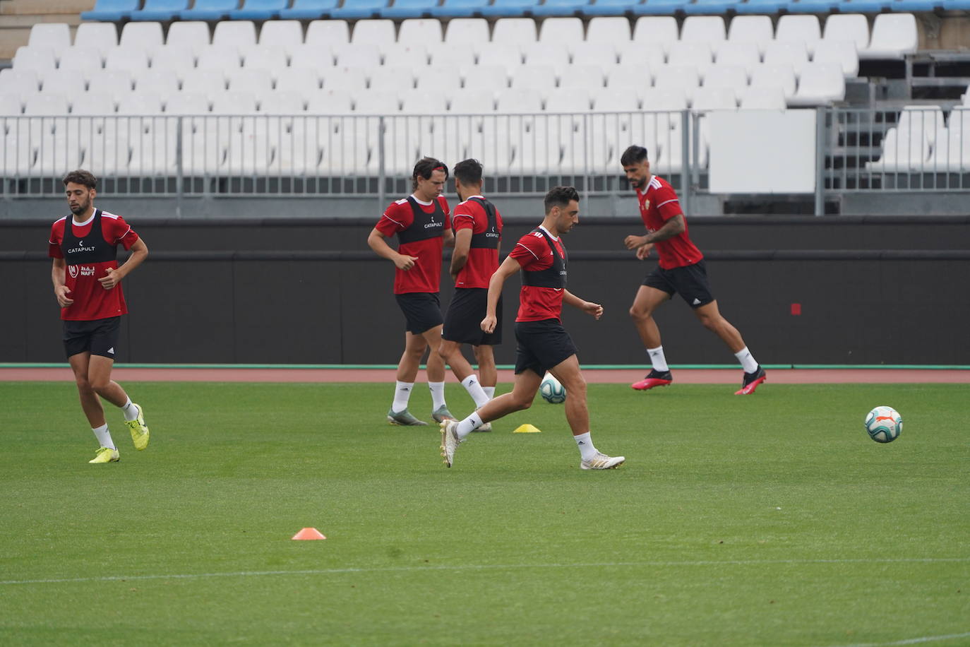 Fotos: El Almería juega un partidillo de entrenamiento