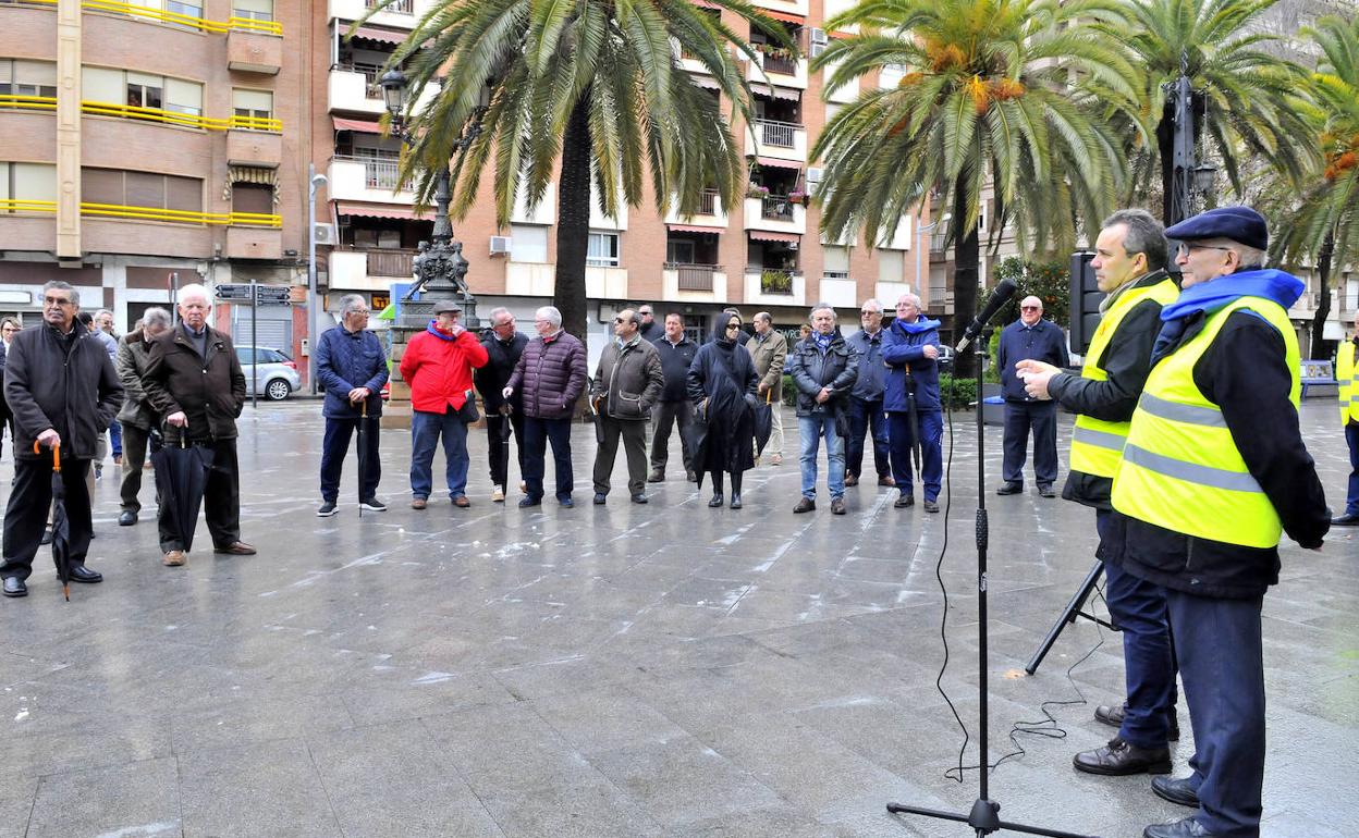 Una de las últimas concentraciones protagonizadas por la plataforma local de pensionistas. 