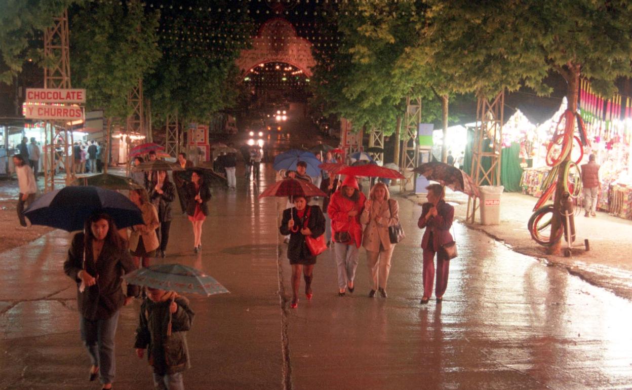 El único domingo que comenzó la feria