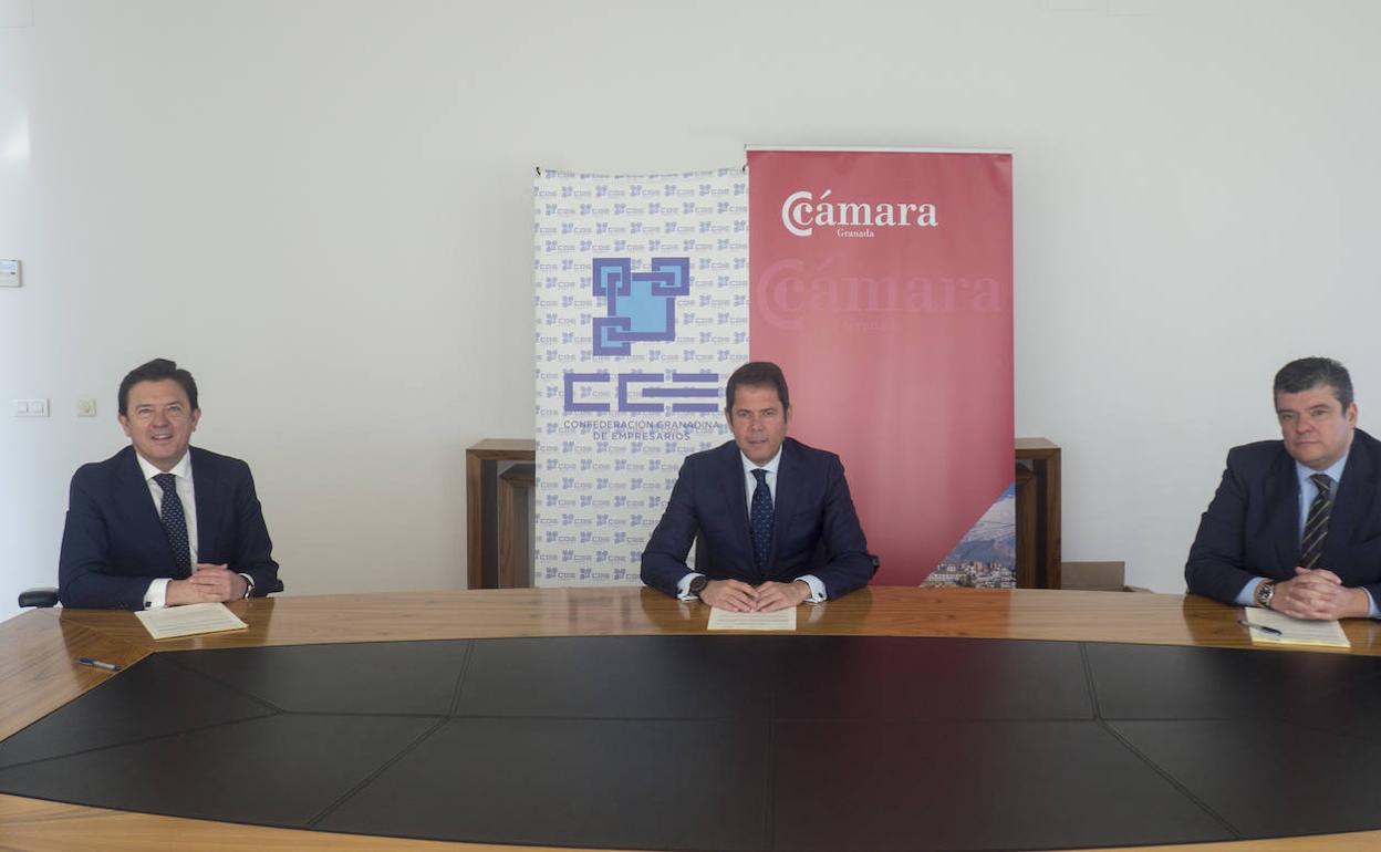 Bankia renueva su asociación conjunta a la Cámara de Granada y la Confederación Granadina de Empresarios