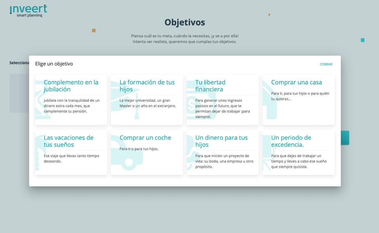 Plataforma de inversión de Inveert.