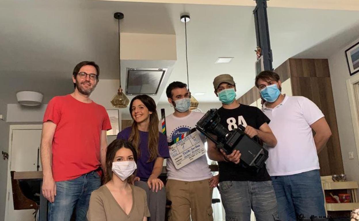 El equipo de rodaje de 'Yogures' tuvo que extremar la seguridad.