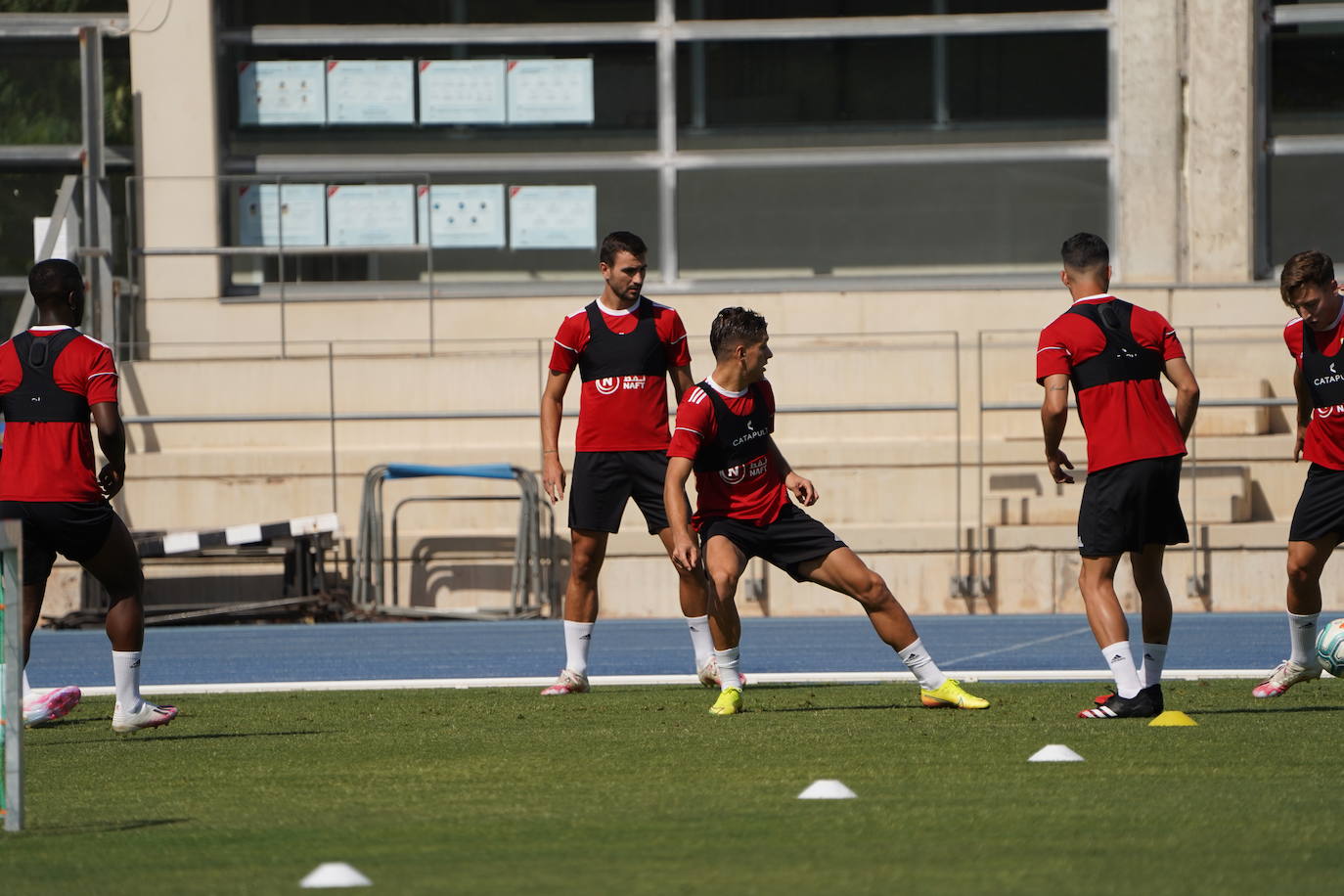 José Corpas, ausente en Montilivi por un proceso viral, ha vuelto hoy al trabajo. 