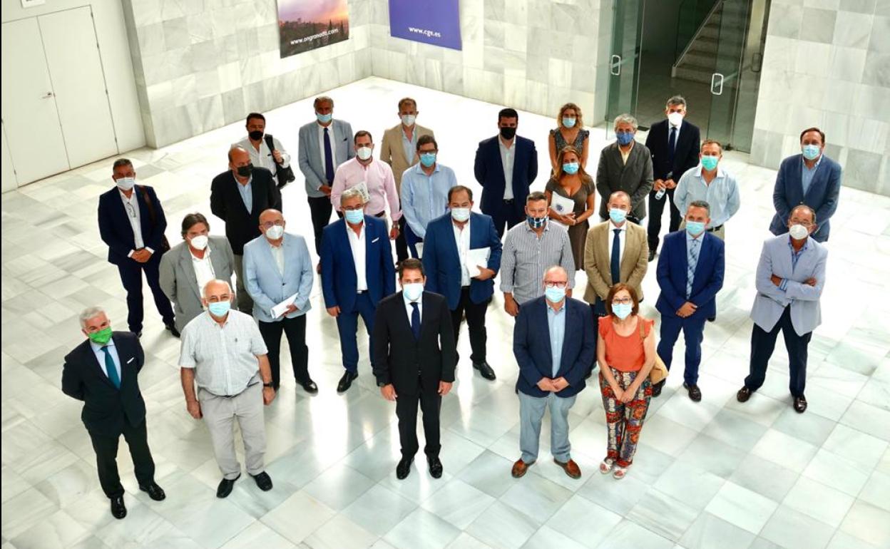 Reunión de la Confederación Granadina de Empresarios.