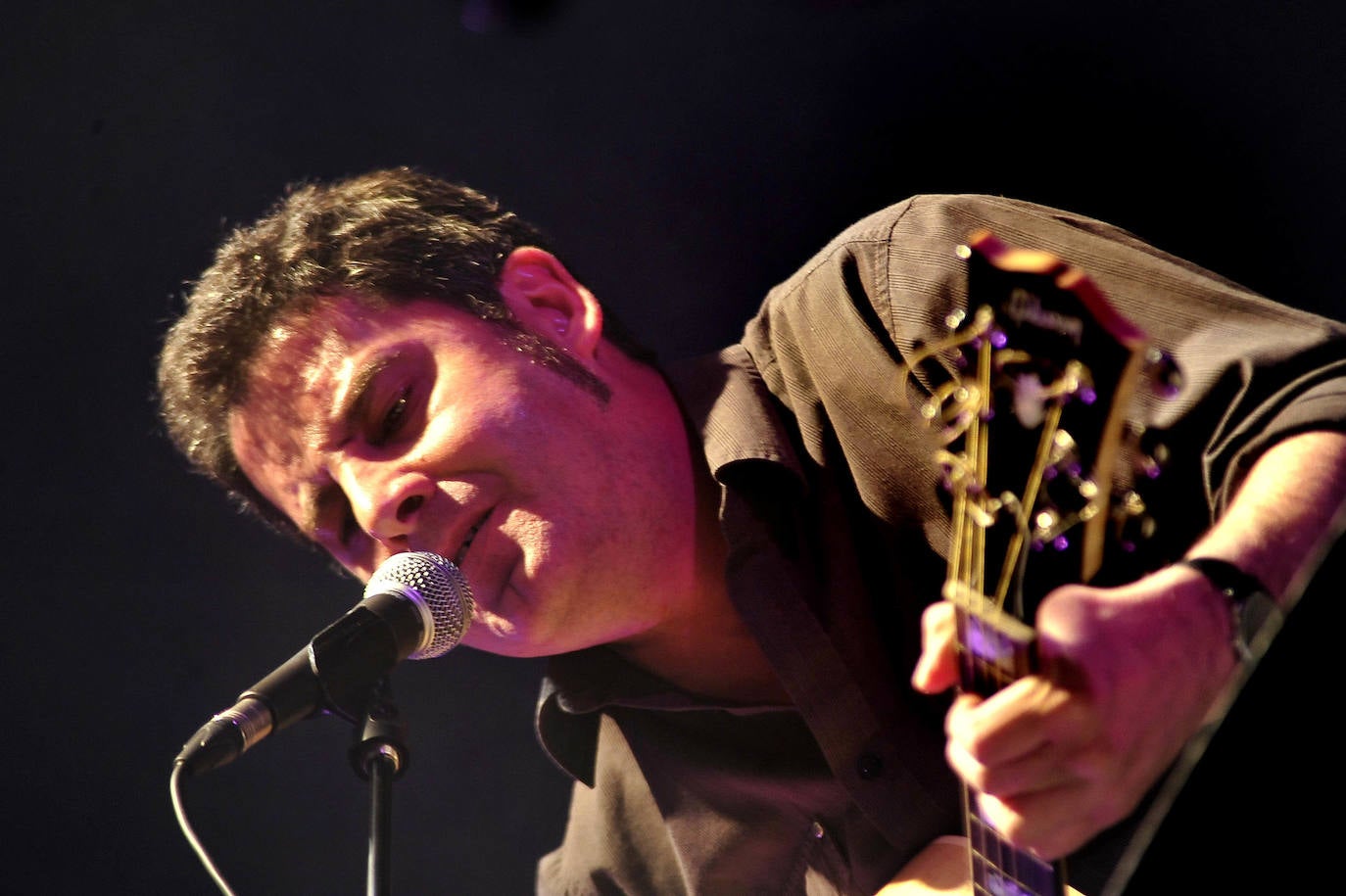 José Ignacio Lapido durante un concierto.