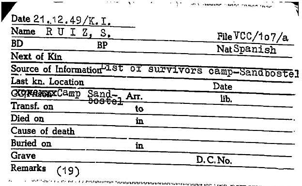 Superviviente de Sandbostel.