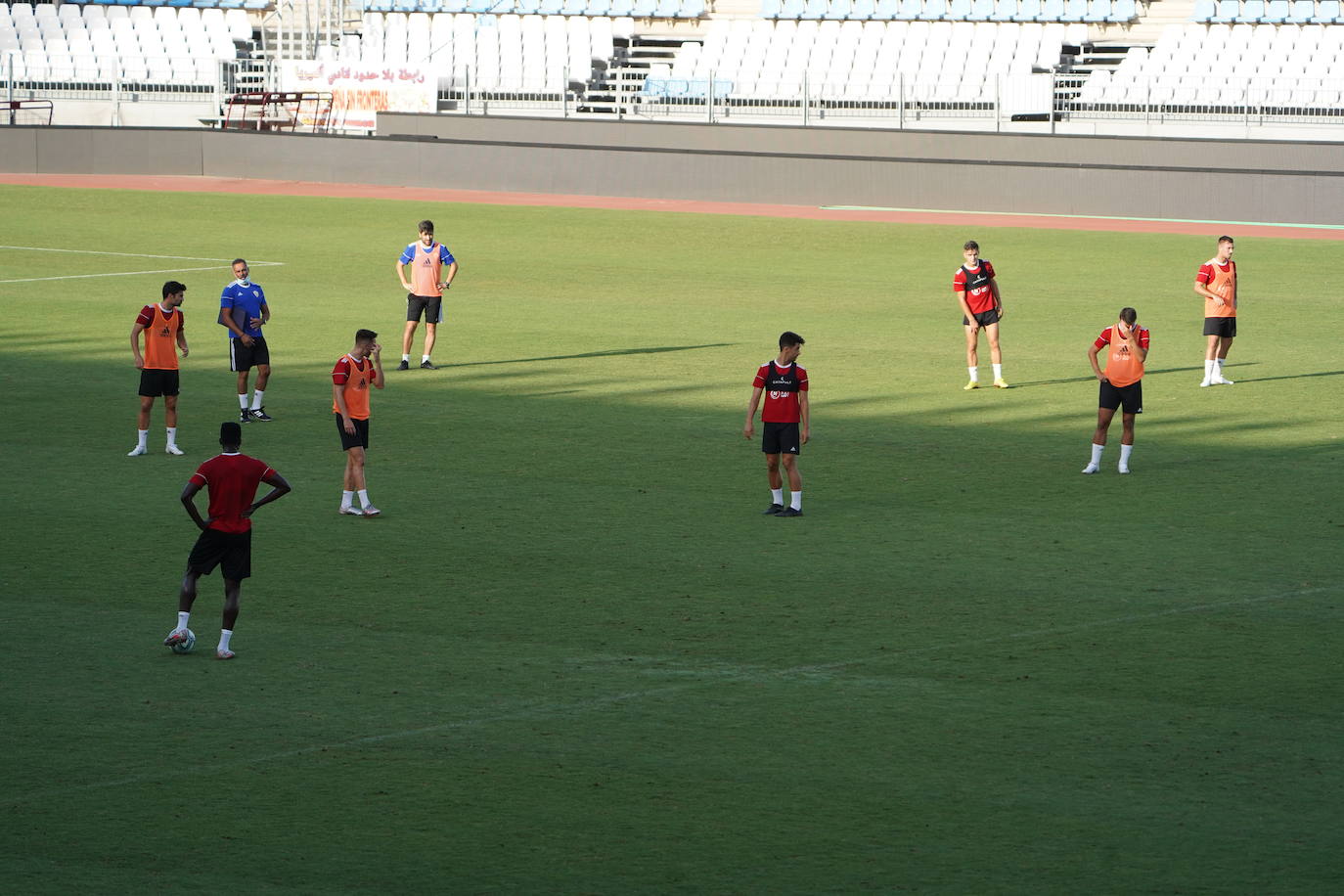 La UD Almería tiene previsto entrenar esta tarde, desde las siete.