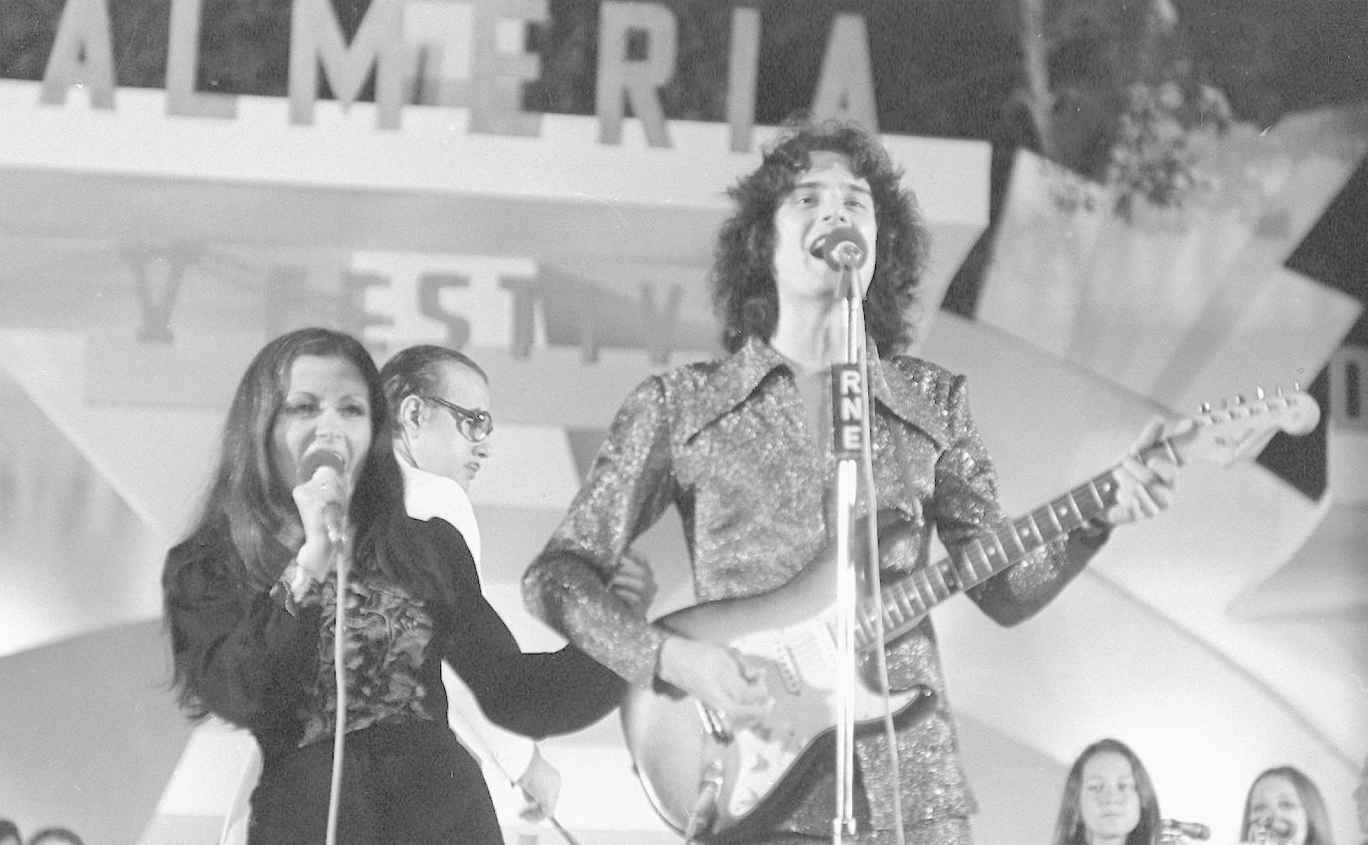 El dúo formado por Ana y Johny durante su participación en la edición de 1974