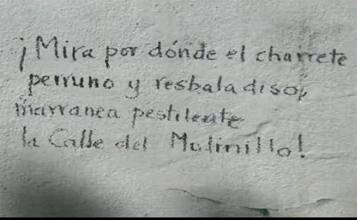 Un vecino de Granada pinta en lugares protegidos del Albaicín contra los que se comportan de forma incívica