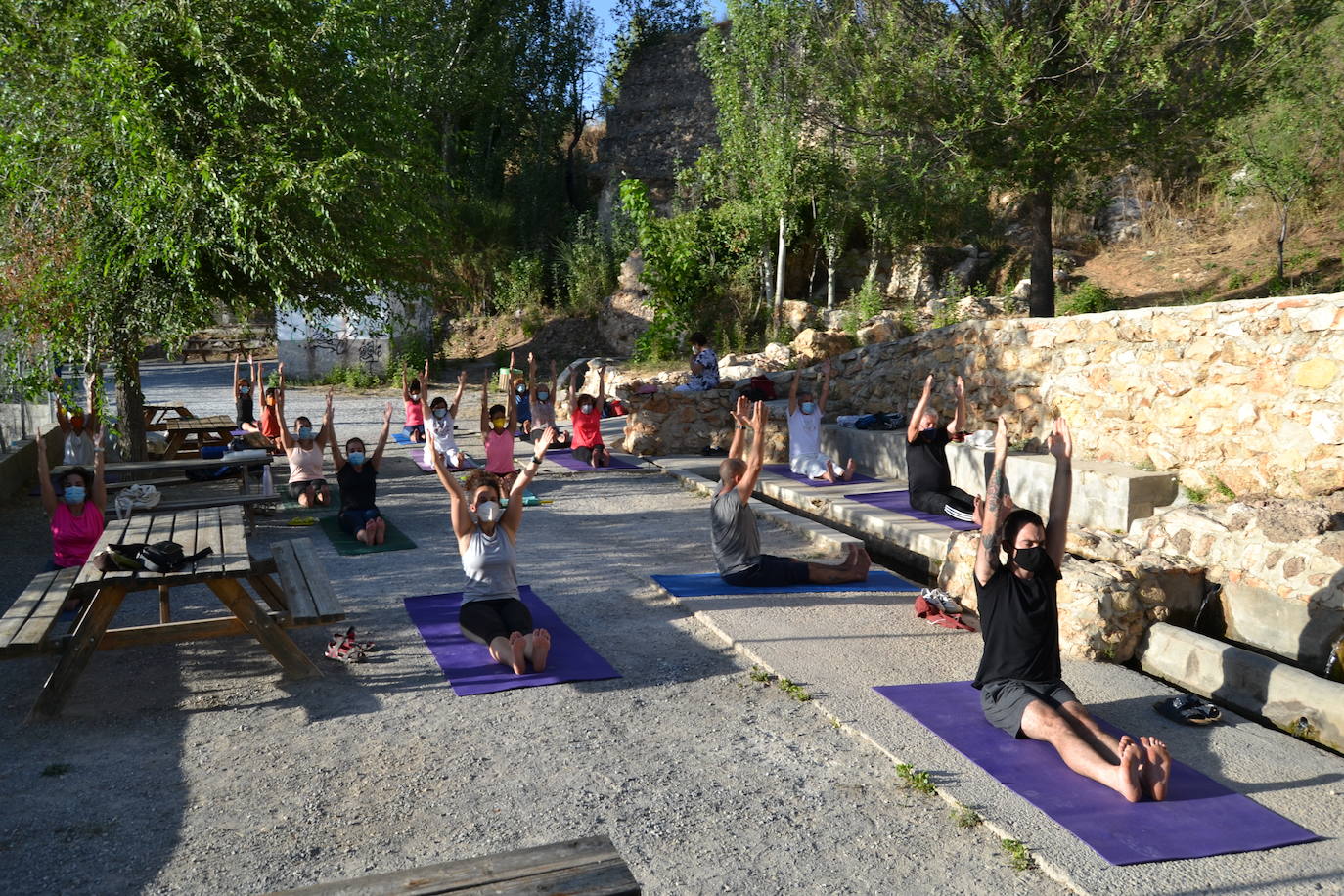 Fotos: El yoga al aire libre coge fuerza