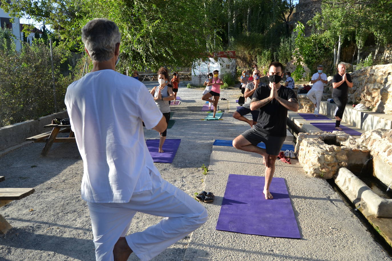Fotos: El yoga al aire libre coge fuerza