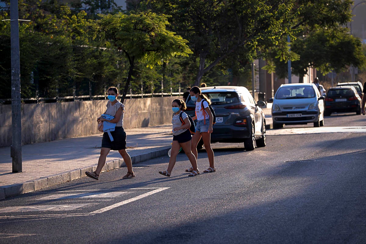 Vuelta a las aulas en los colegios Garvayo Dinelli y Los Álamos de Motril