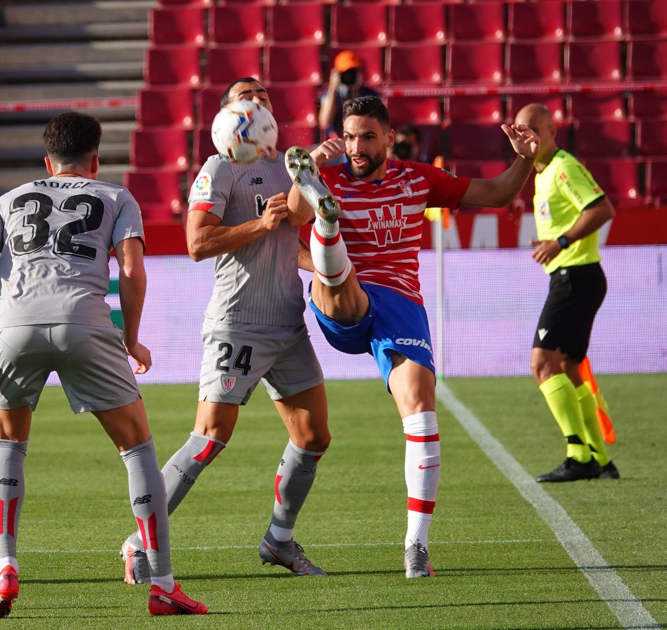 El equipo rojiblanco ha recibido este sábado al Athletic en la primera jornada de liga 