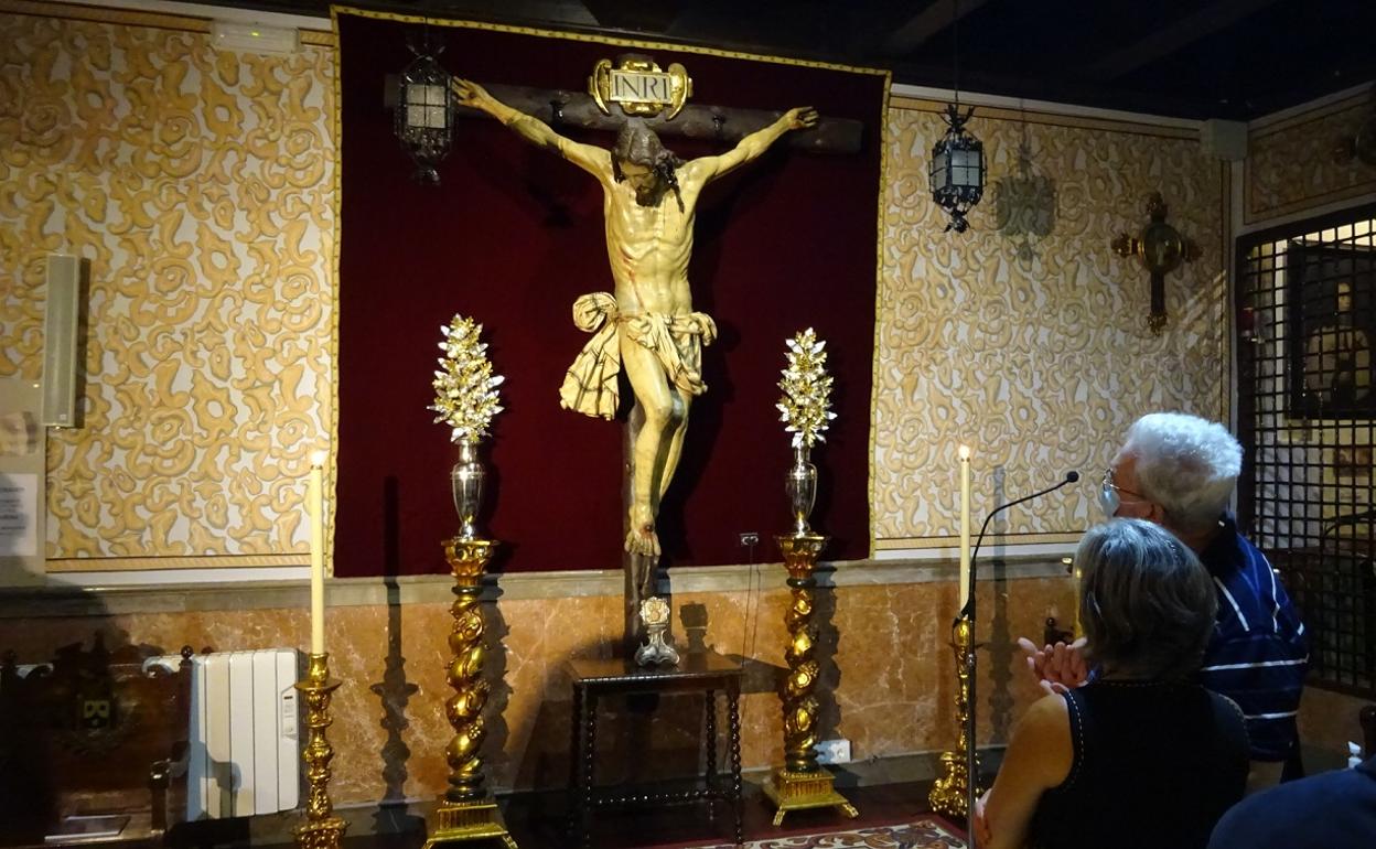 El crucificado de Alonso de Mena restaurado, el monasterio.