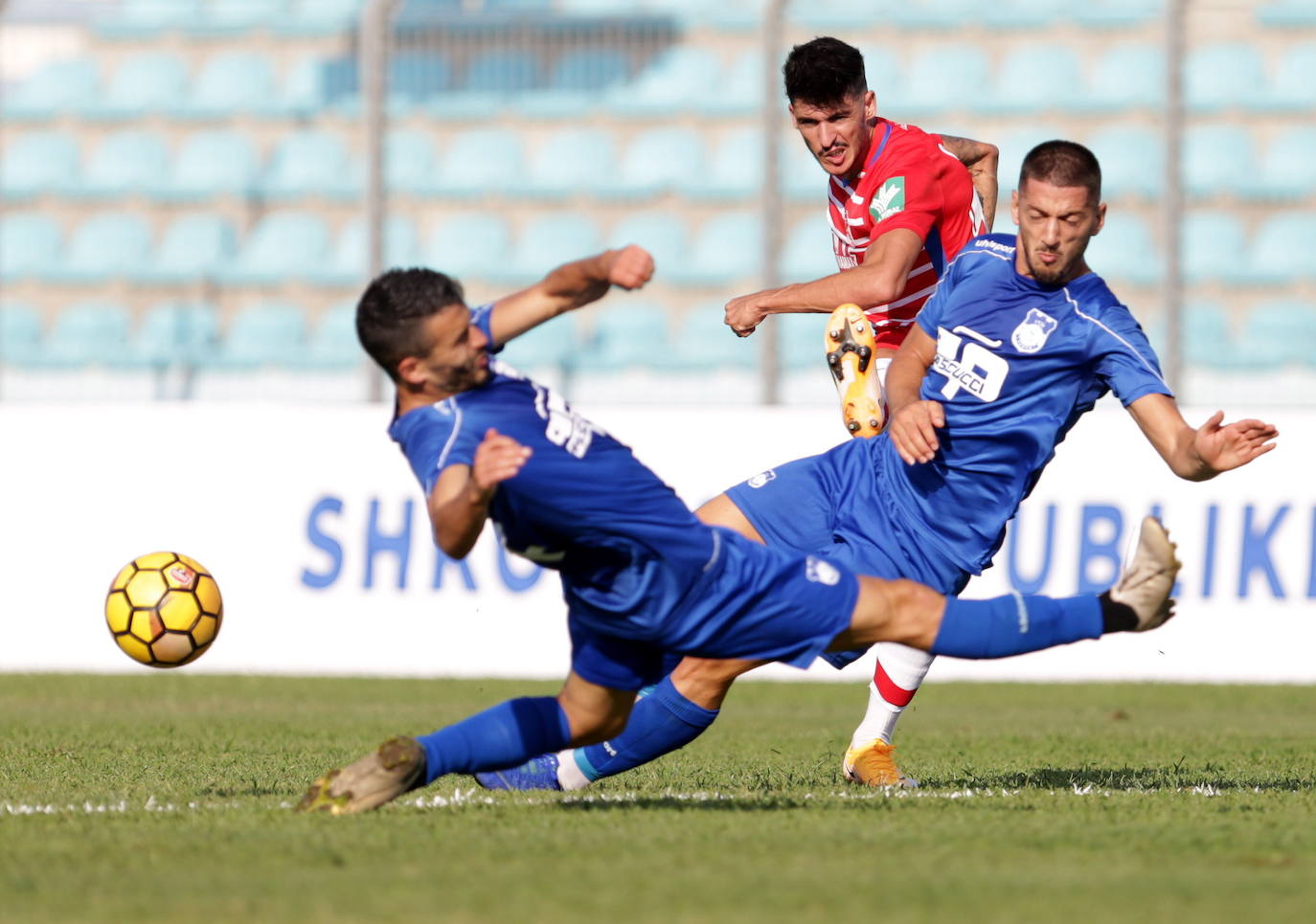 El Granada afrontó el primer encuentro continental de su historia, en Albania contra el Teuta, en la segunda ronda previa de la Europa League