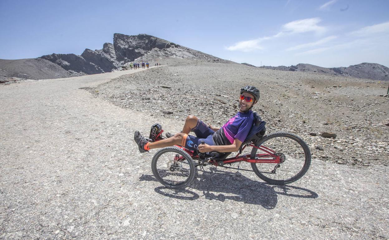 Jorge Abarca, en la Subida al Veleta de 2017. 