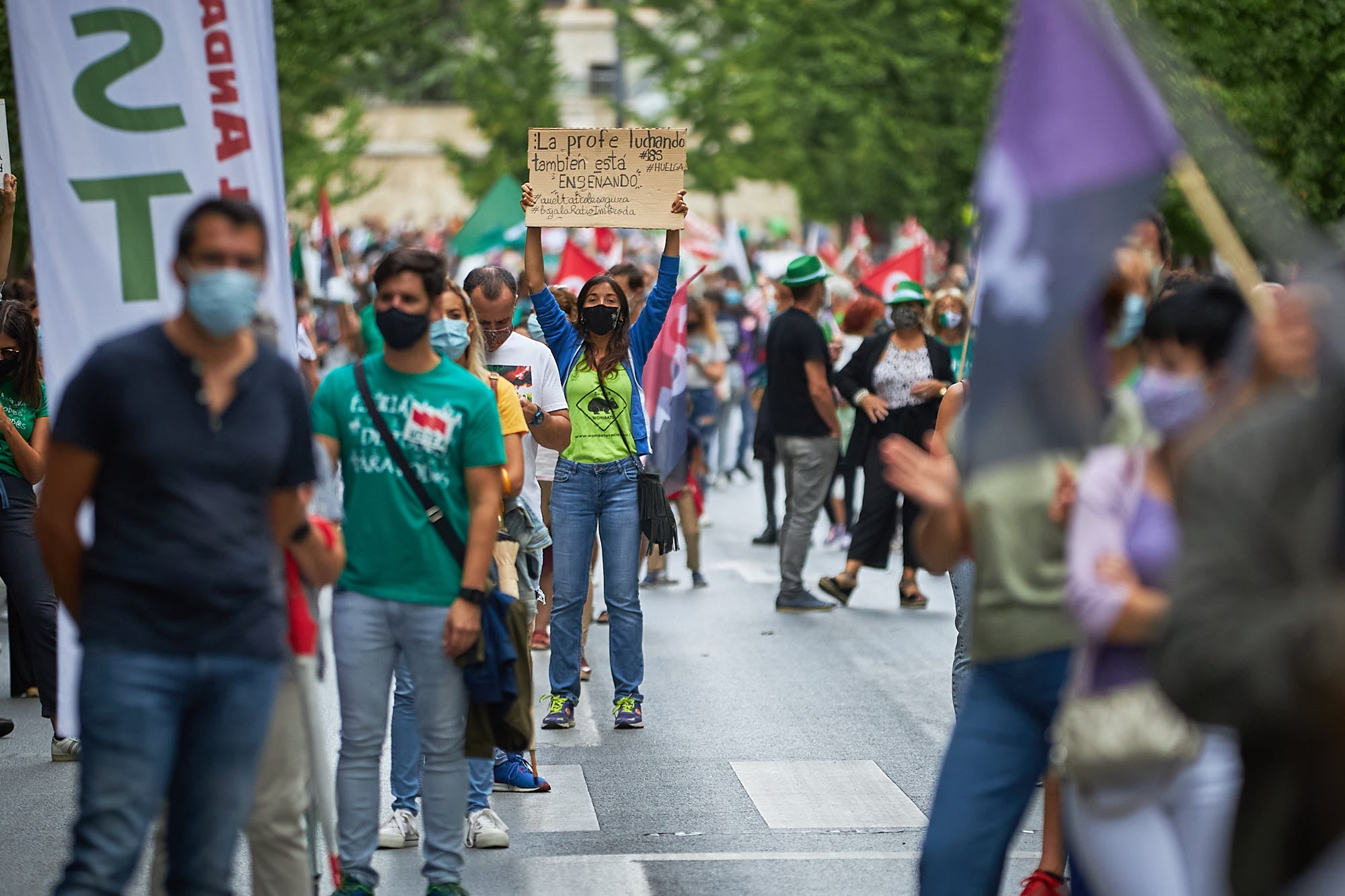 A este parón lectivo le seguirá una manifestación que partirá a las 12.30 horas de la Delegación Educación