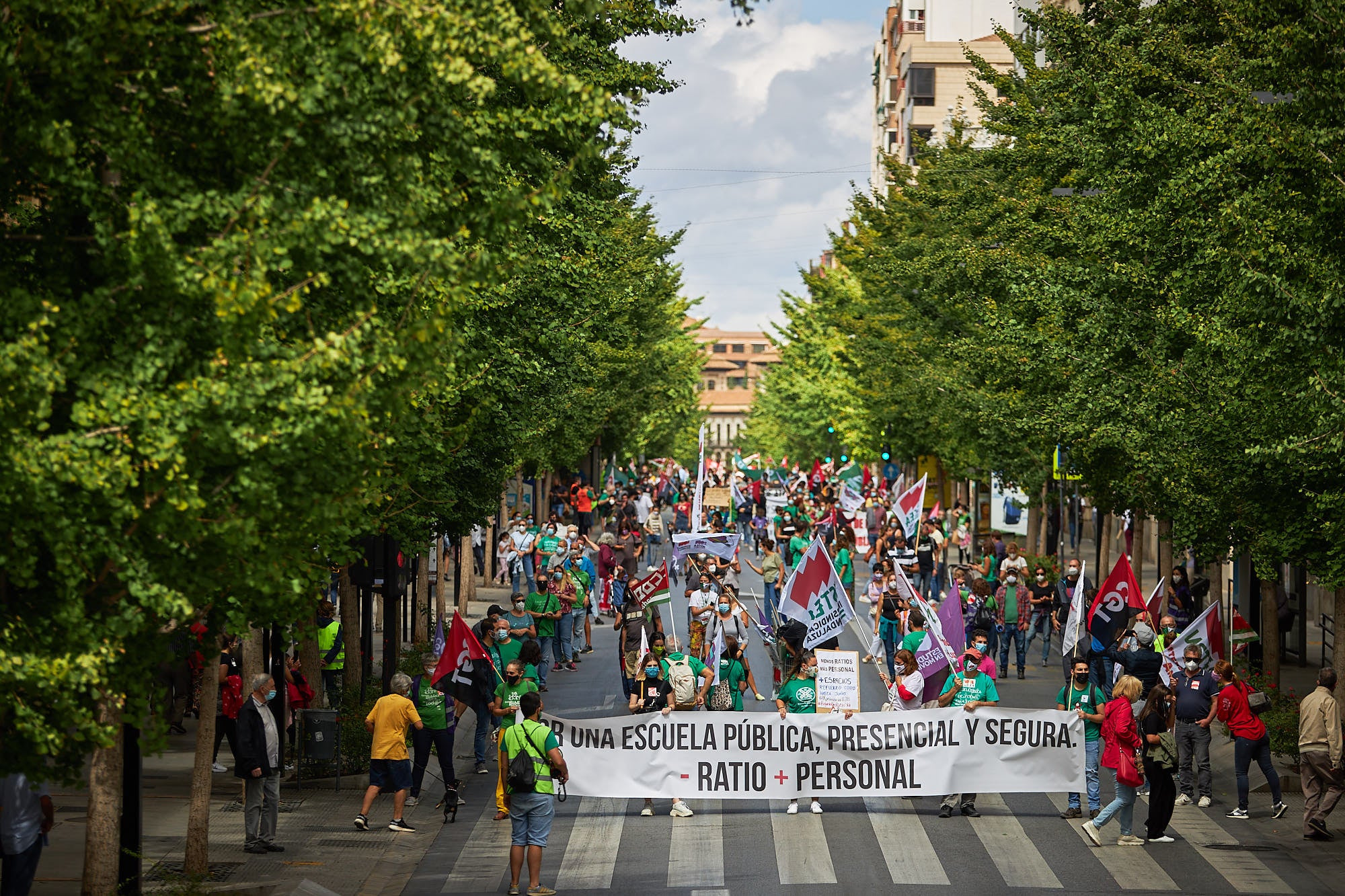 A este parón lectivo le seguirá una manifestación que partirá a las 12.30 horas de la Delegación Educación