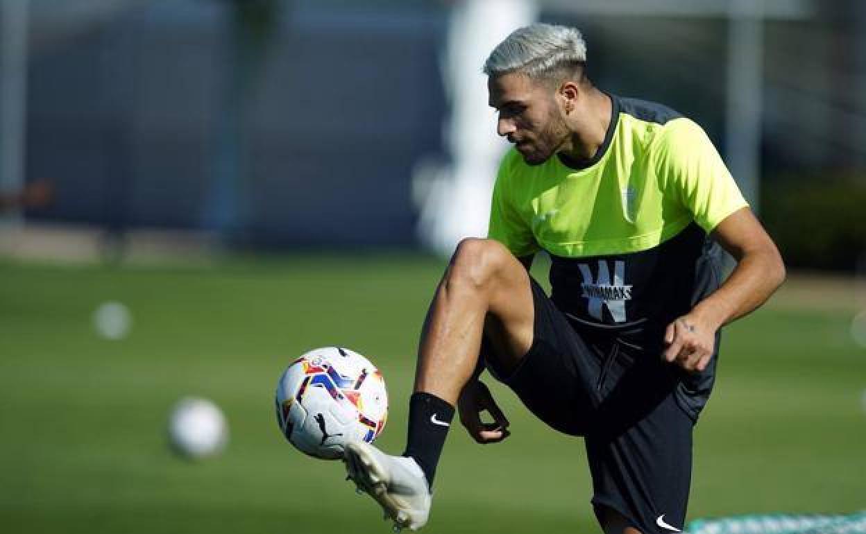 Antoñín, durante un entrenamiento de la última pretemporada. 